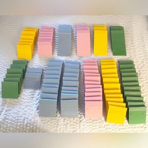 Set of 90 Swarovski velvet/plastic earring cards